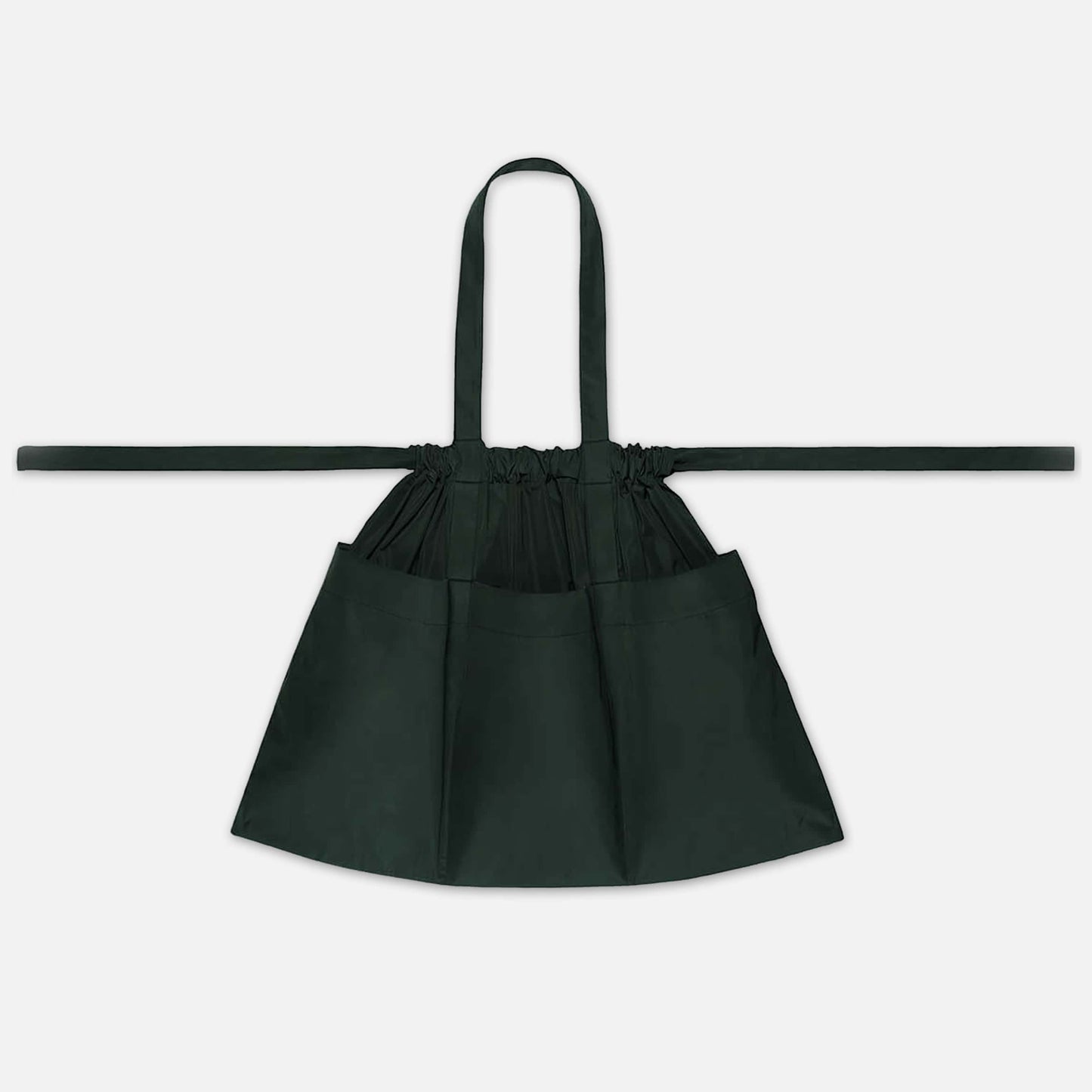 Drawstring Tote Back L Green