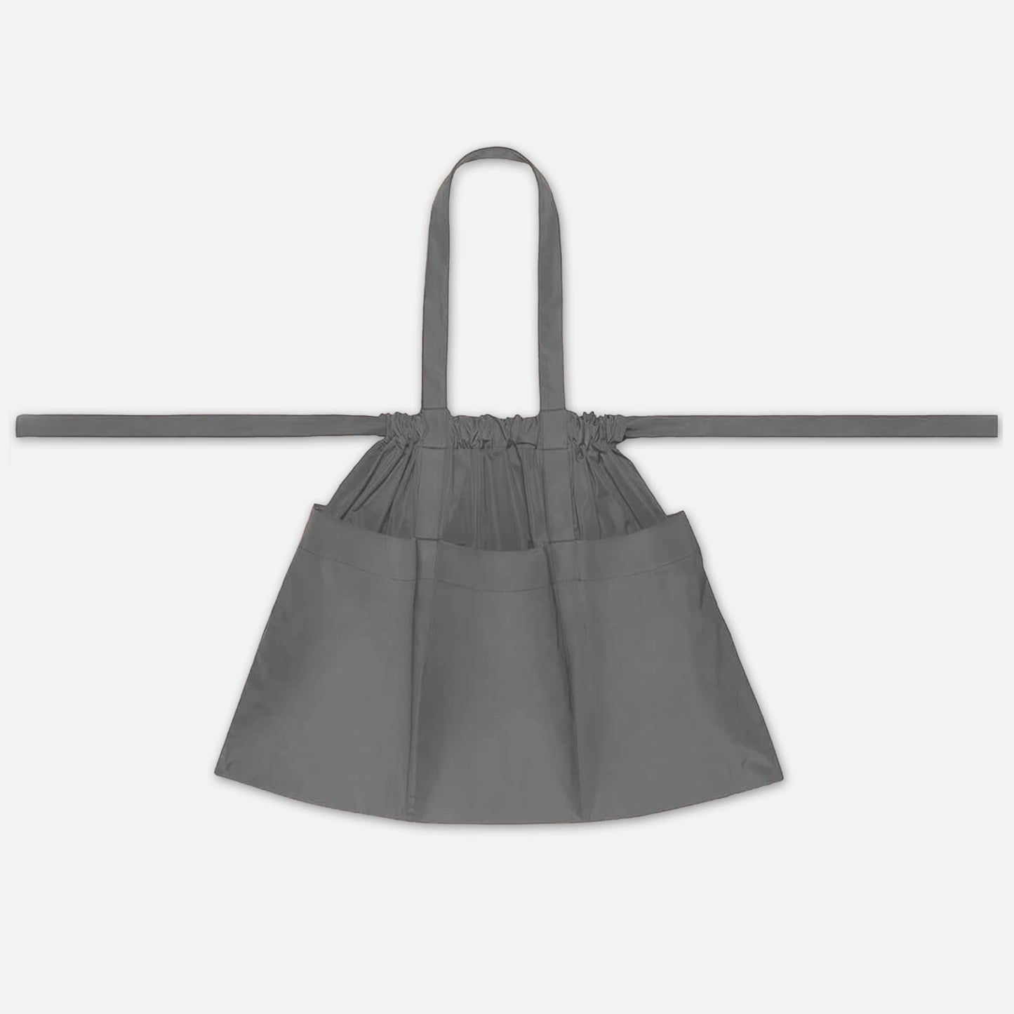 Drawstring Tote Bag Large Grey