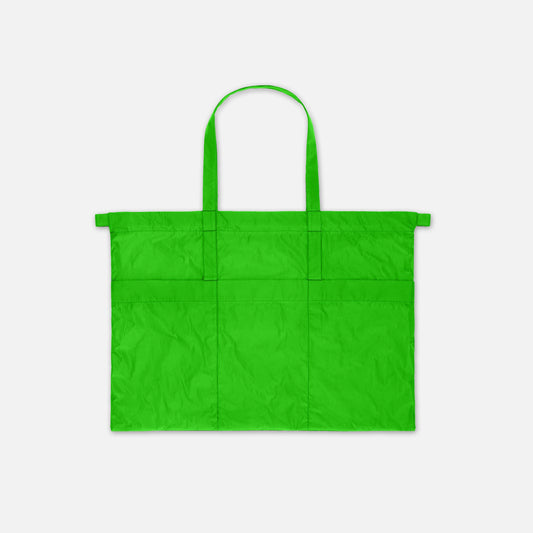 Drawstring Tote Bag L Neon Green