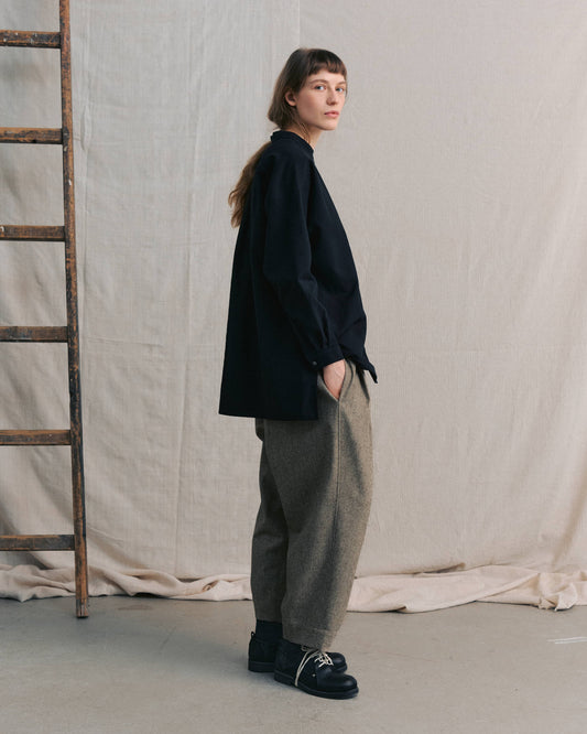 Black Band Collar Shirts