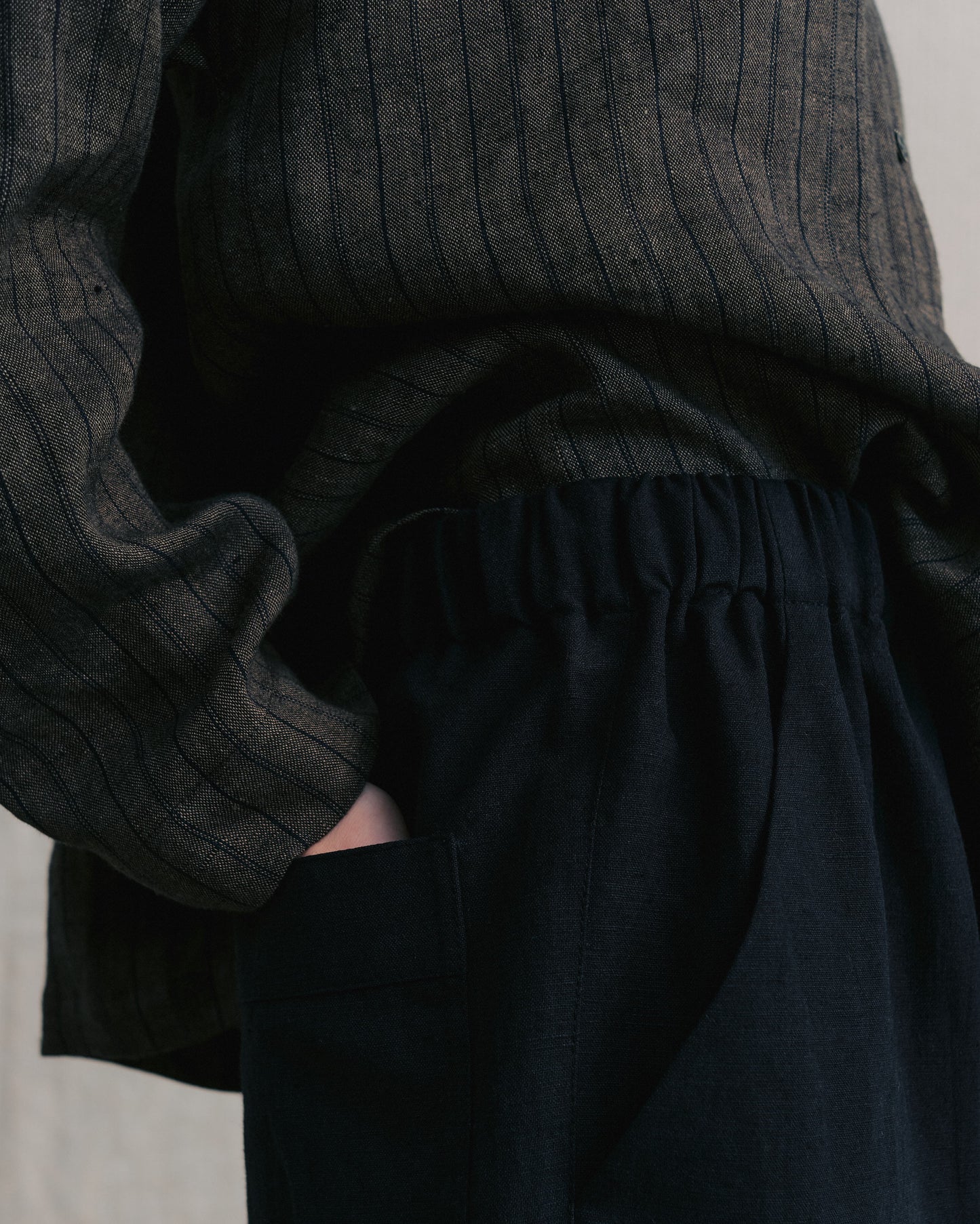 Black Back Pockets Pants