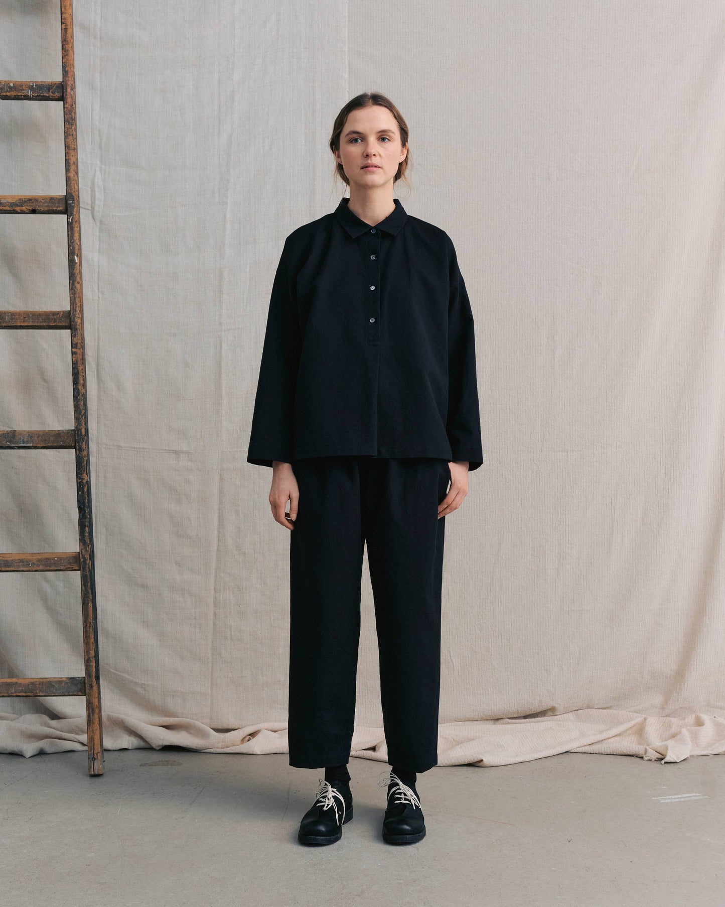 Black Collar Shirts