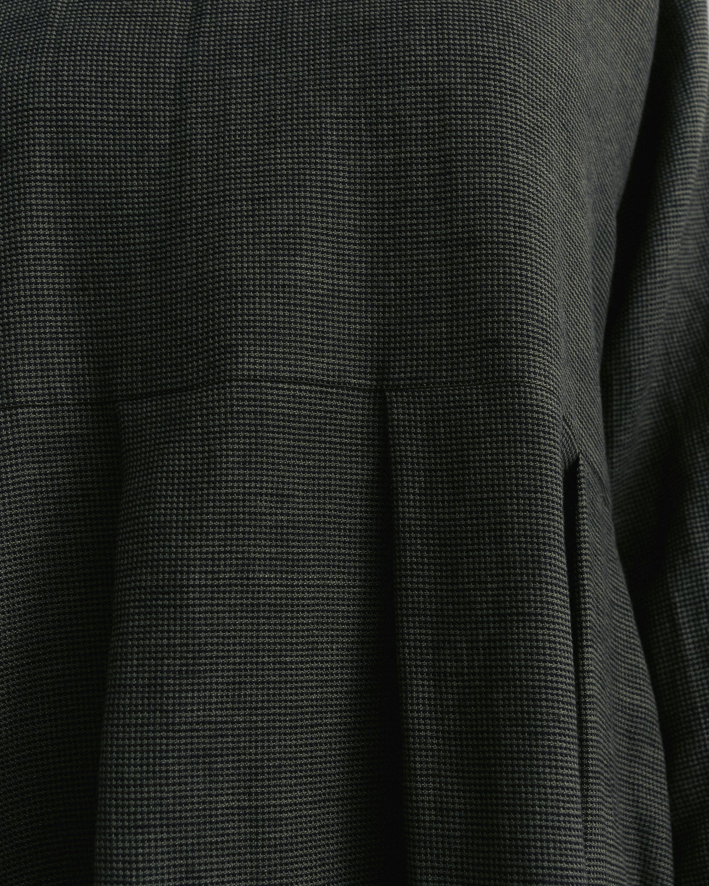 Moss Green Patterned Pleated Dress