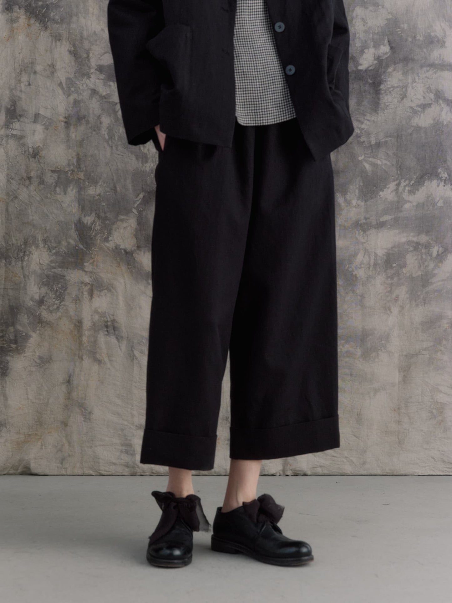 Cuffed Hems Pants|Order