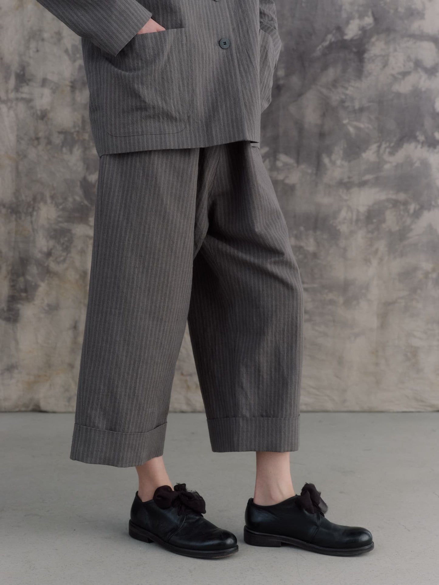 Cuffed Hems Pants|Order