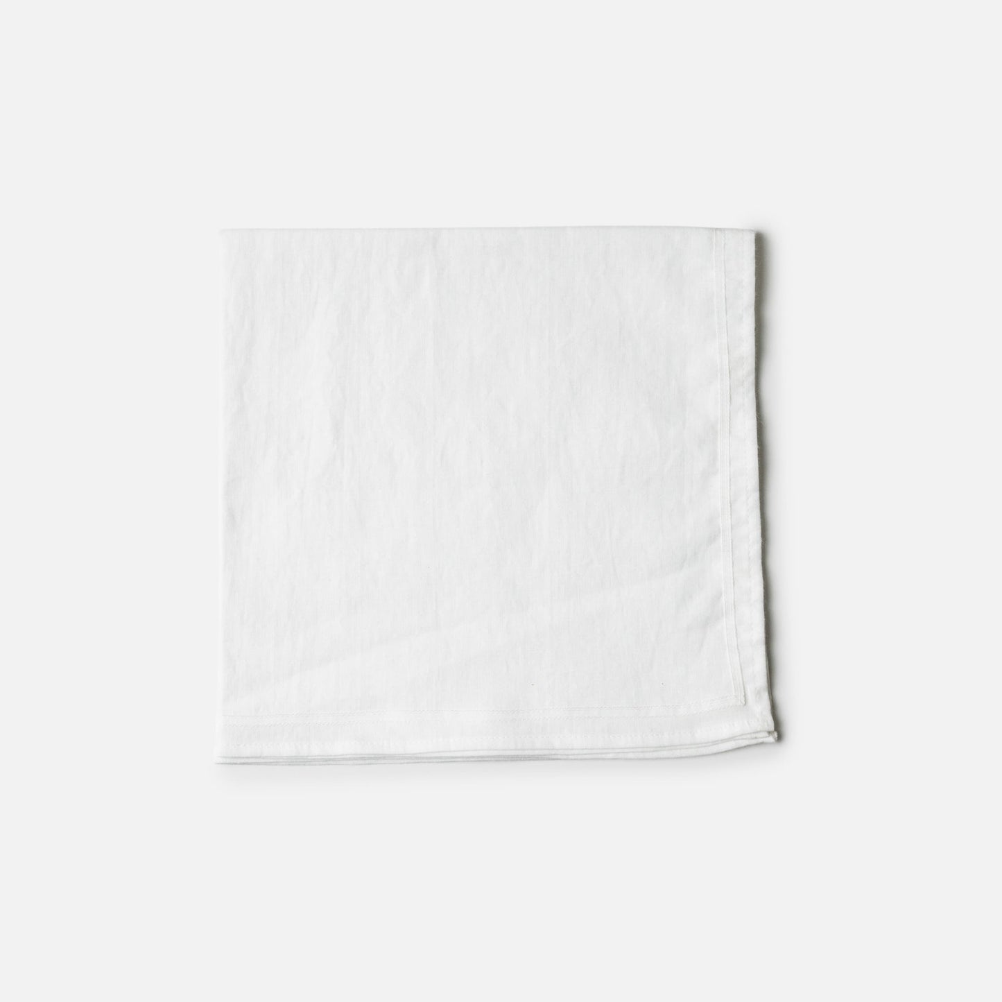 Ribbon-frame handkerchief | White