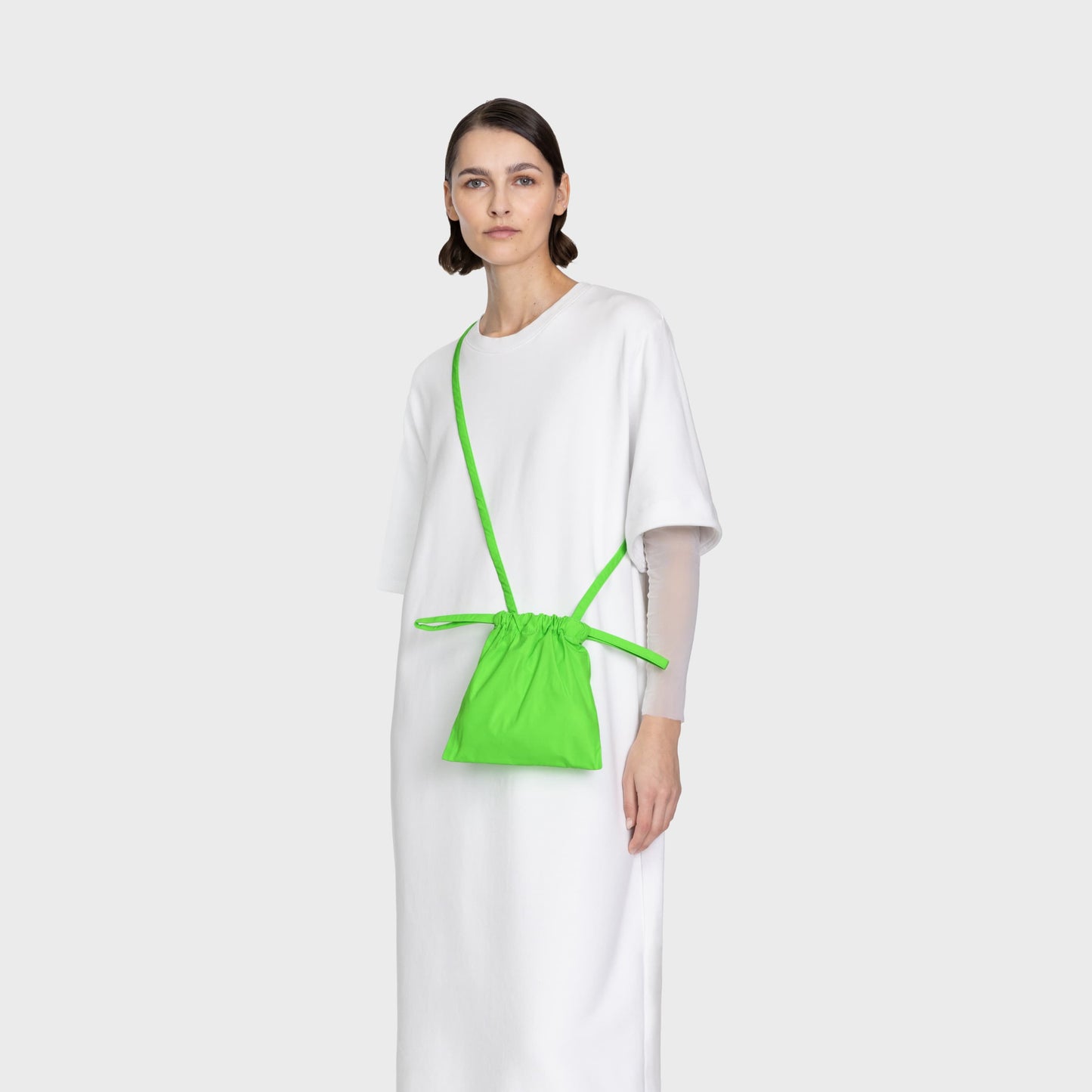 Drawstring Bag with Strap XS 22 Black