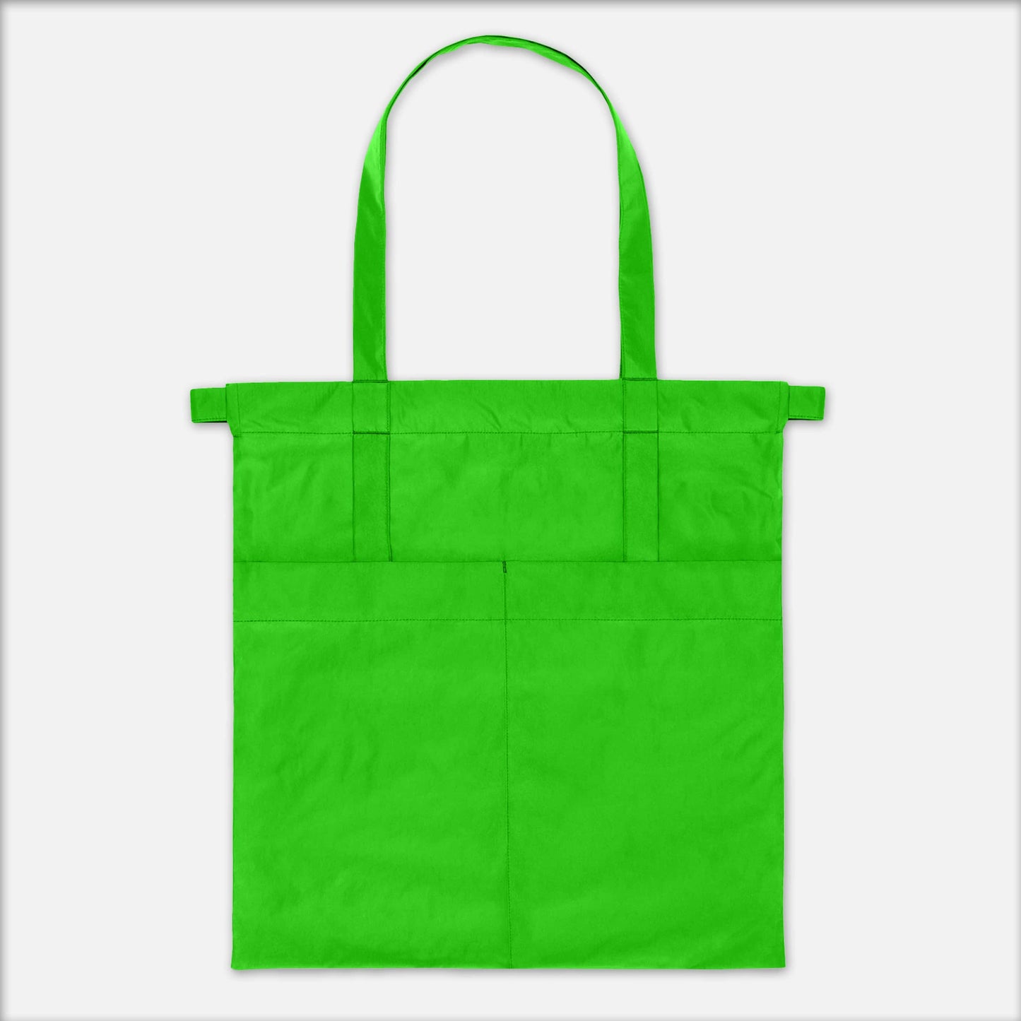 Drawstring Tote Back M Neon Green