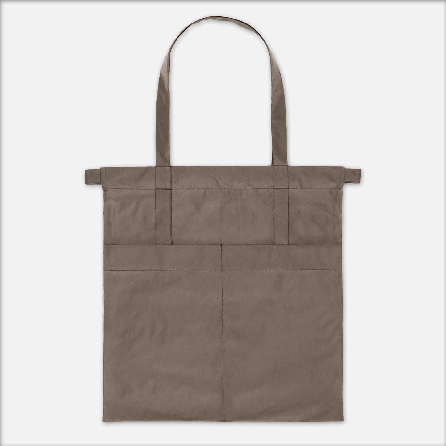 Drawstring Tote Bag M Taupe