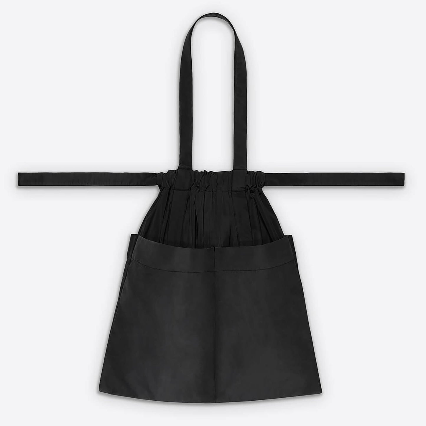 Drawstring Tote Back M Black