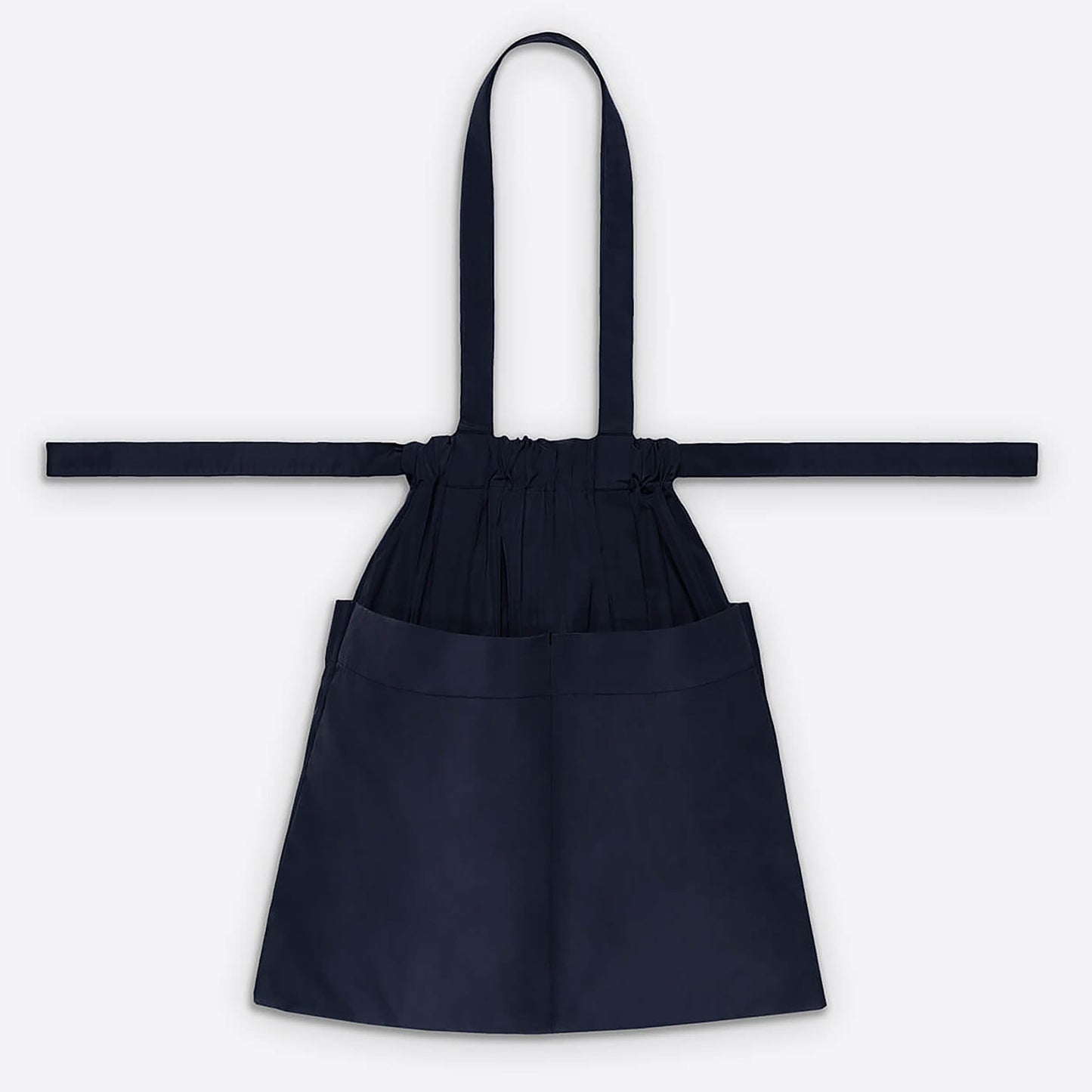 Drawstring Tote Back M Navy