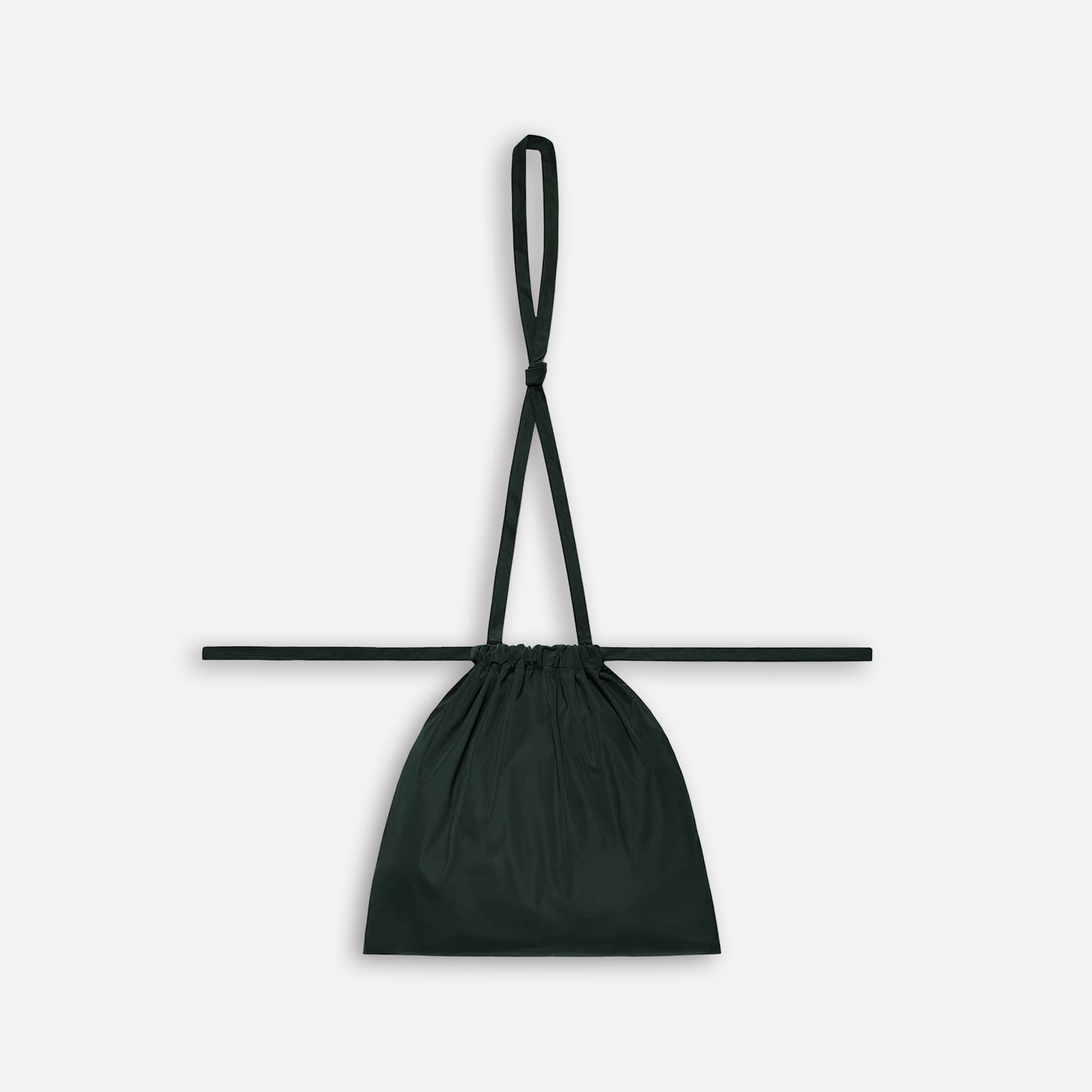 Drawstring Bag with Strap S 35 Green