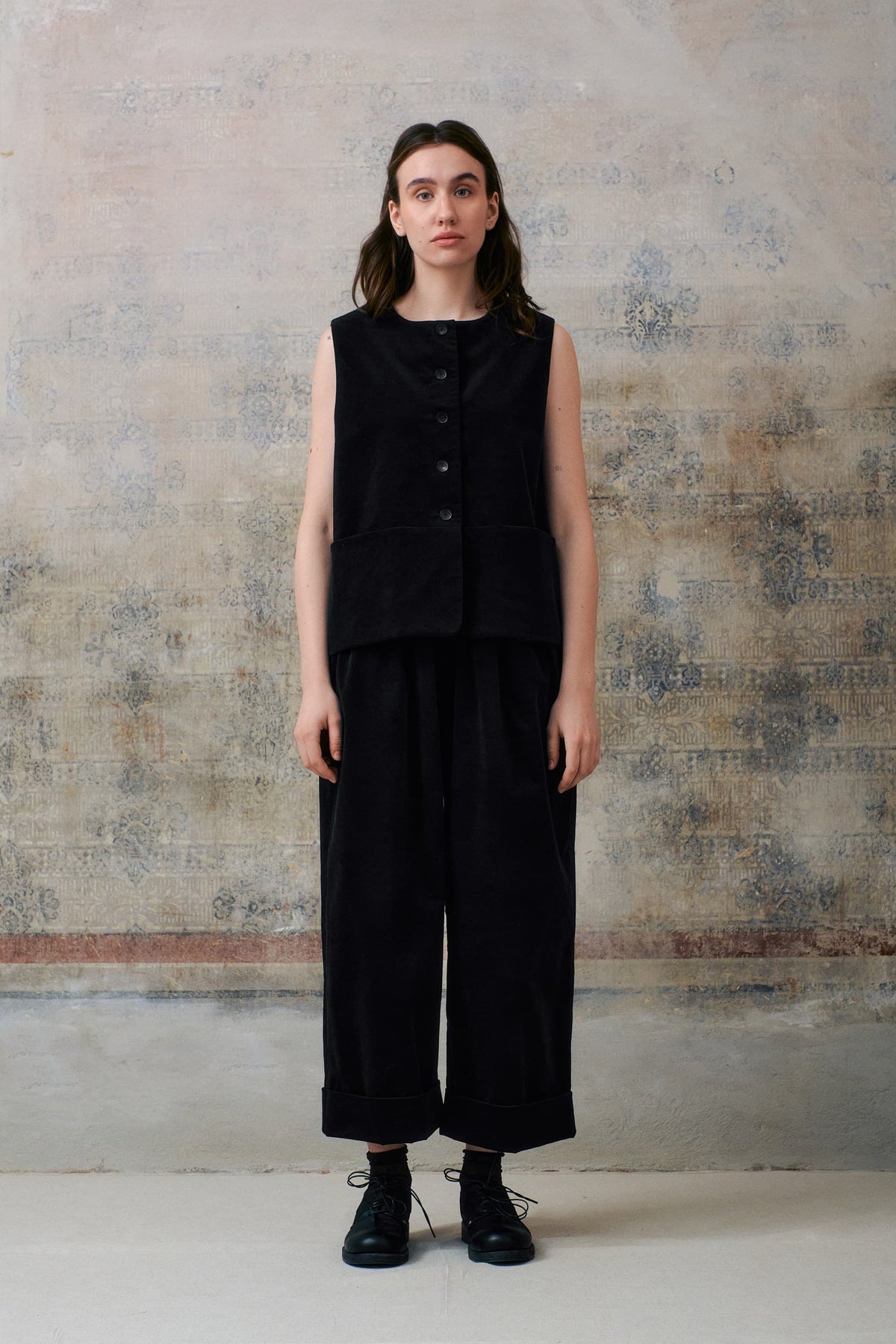 Black Velvet Waistcoat