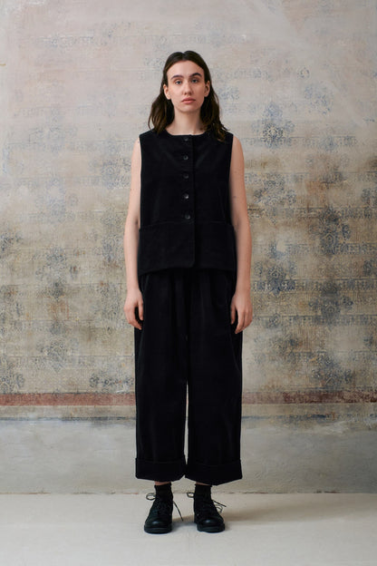 Black Velvet Waistcoat