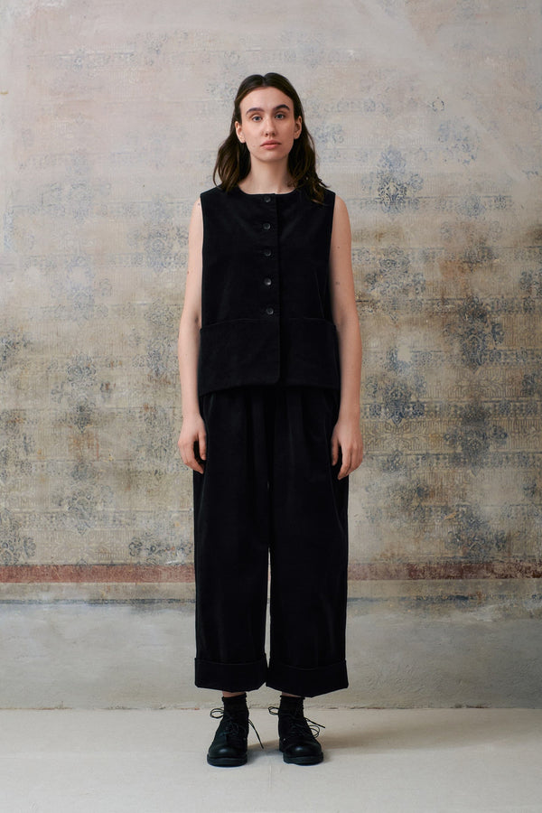 Black Velvet Waistcoat
