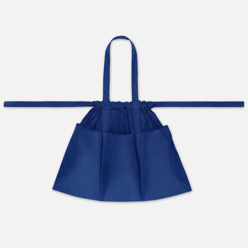 Drawstring Tote Back L Blue