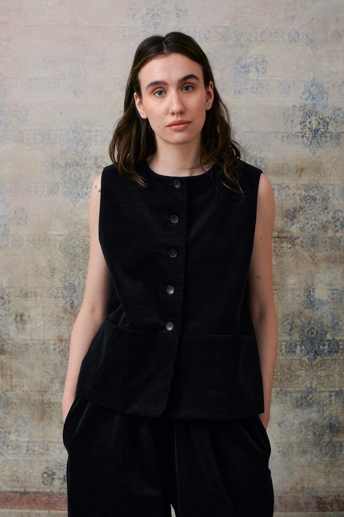 Black Velvet Waistcoat