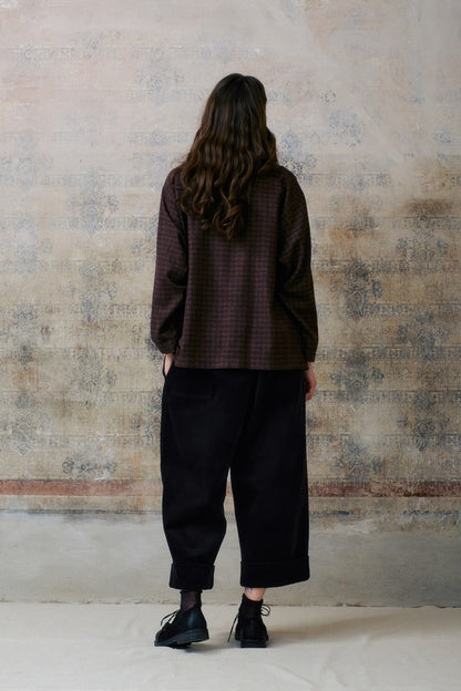 Brown Patterned Buttons Shirts