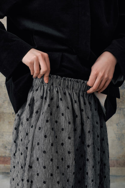 Grey Dot Skirt