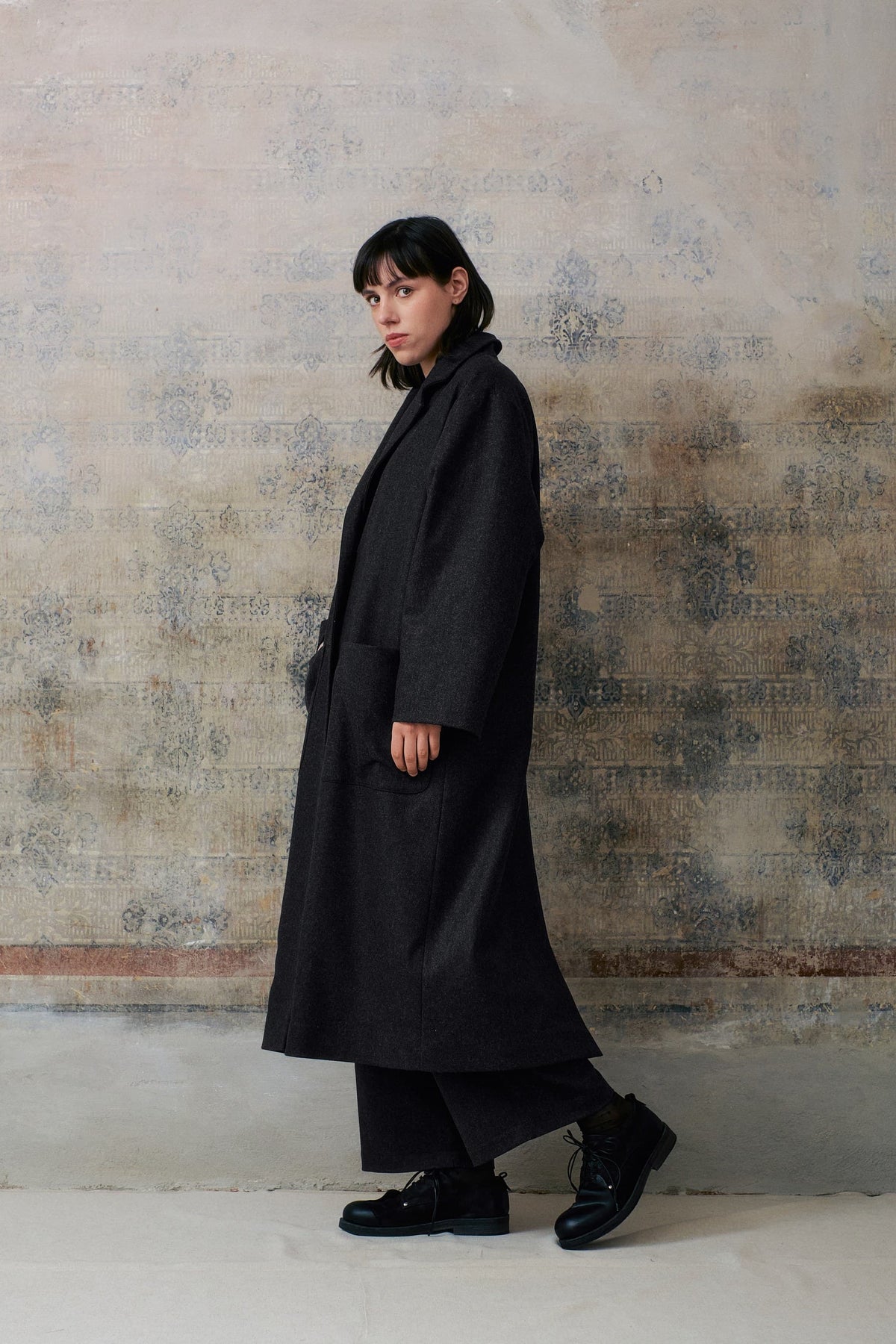 Dark Grey Wool Coat