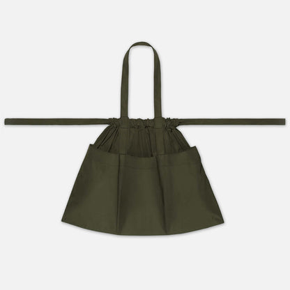 Drawstring Tote Back L Khaki