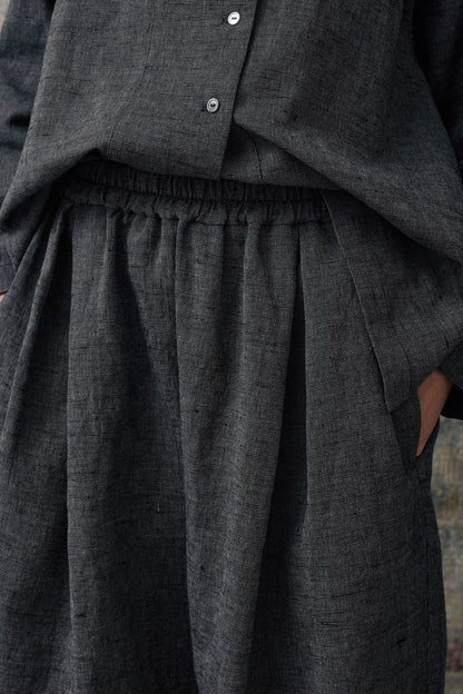 Grey Patterned Buttons Shirts