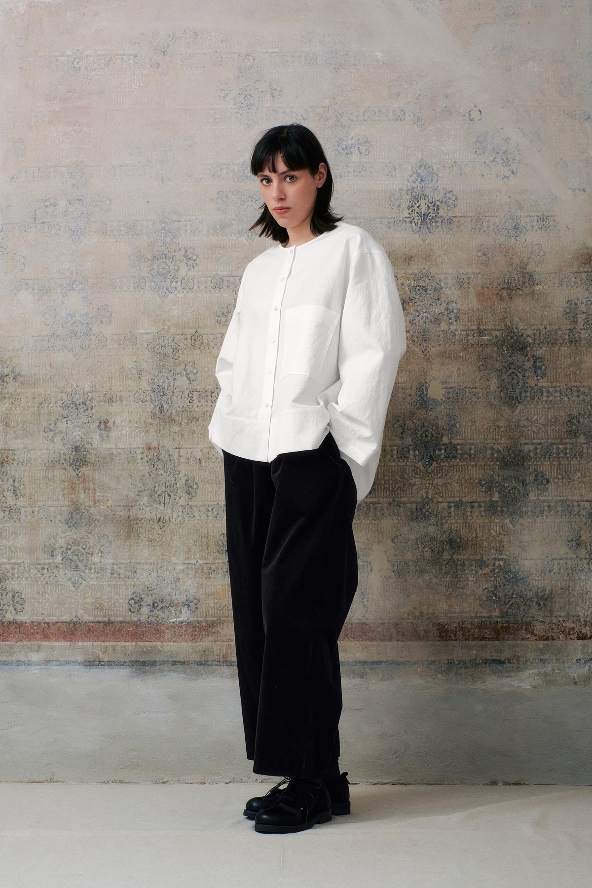Black Velvet Long Pants