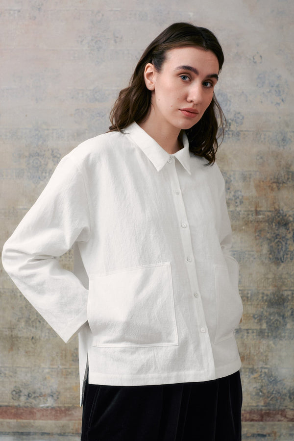 Milk White Collar Shirts