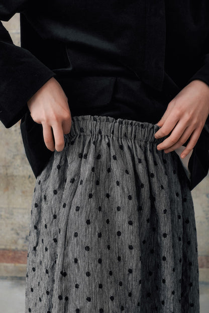 Black Velvet Hidden Buttons Jacket