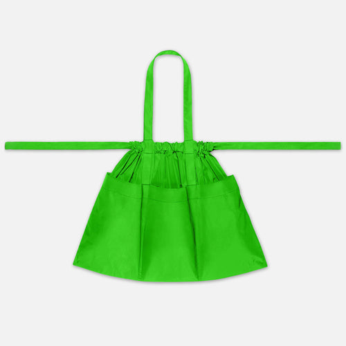 Drawstring Tote Back L Neon Green
