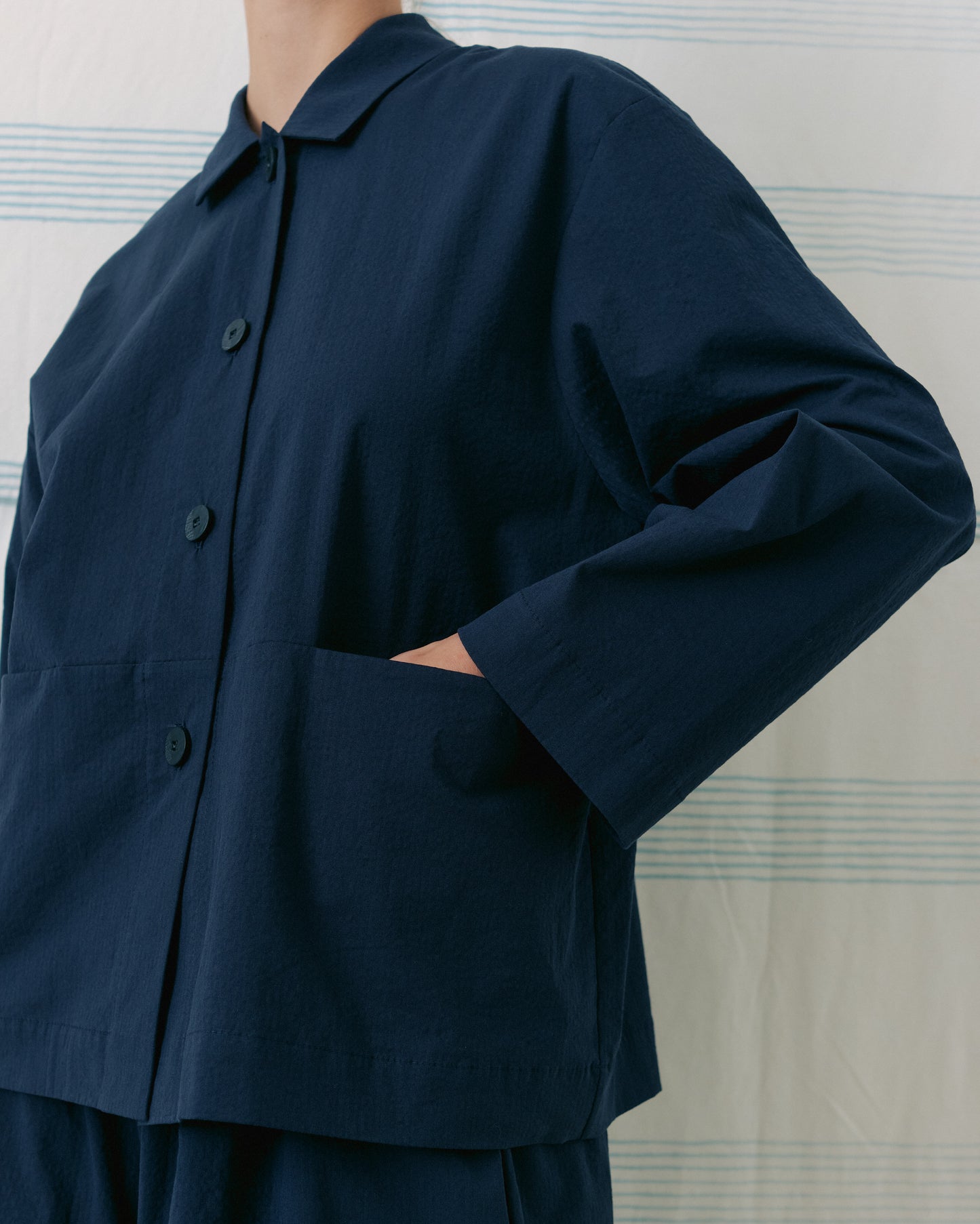 Dark Navy Jacket With Pockets