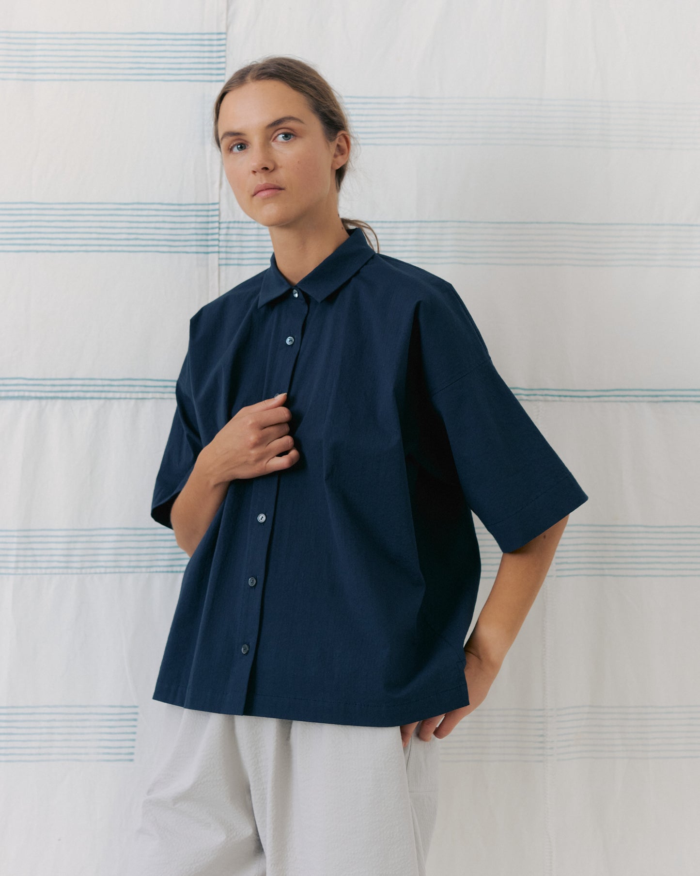 Dark Navy Collar Shirts