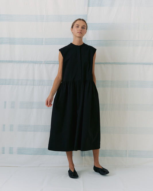 Black Band Collar Dress