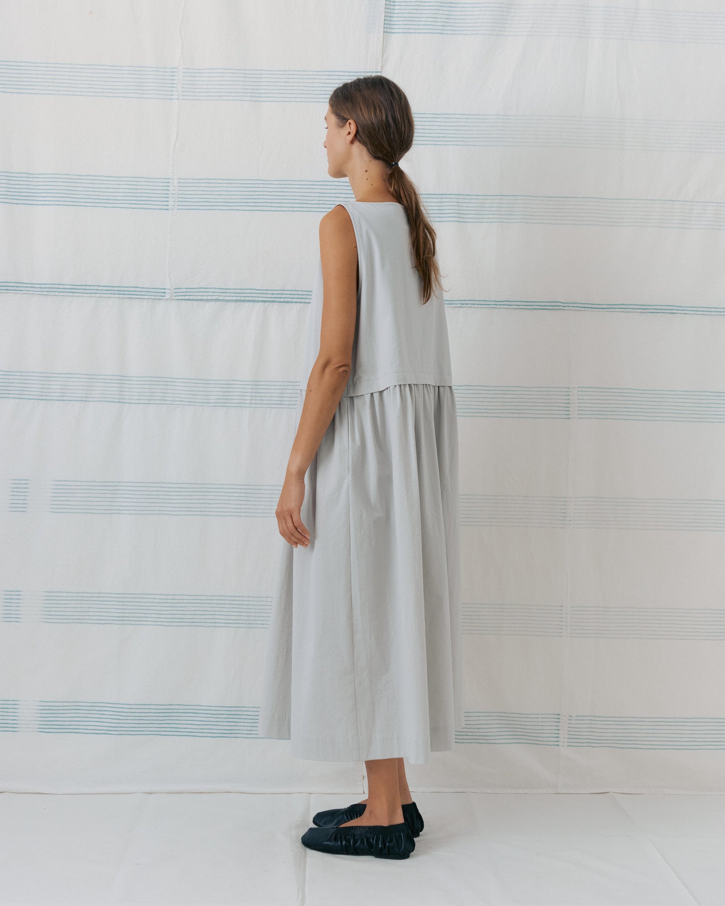 Light Grey Sleeveless Dress