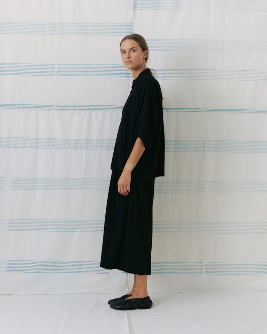 Black Silk Culottes