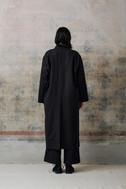 Dark Grey Wool Long Pants