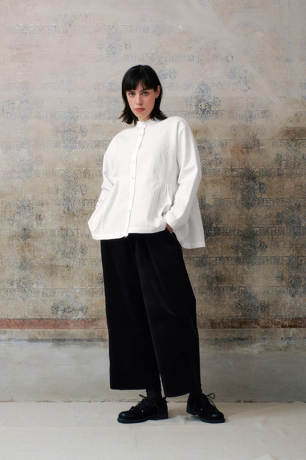Black Velvet Long Pants