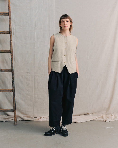 Black Pleated Pants