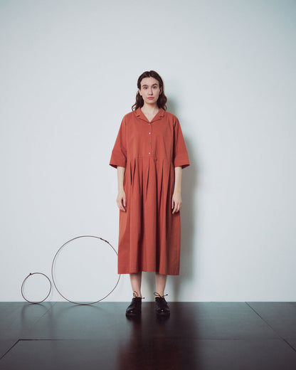 Coral V Neckline Dress