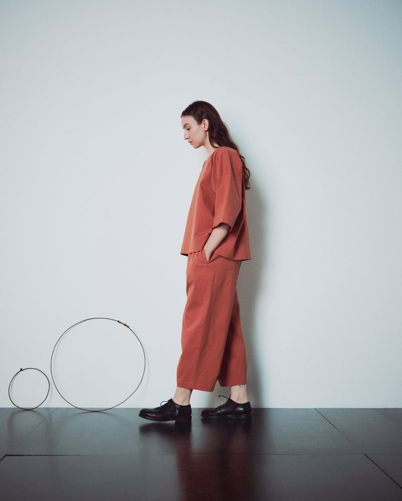 Coral Back Pockets Pants