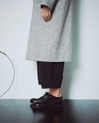 Light Grey Patterned Long Jacket