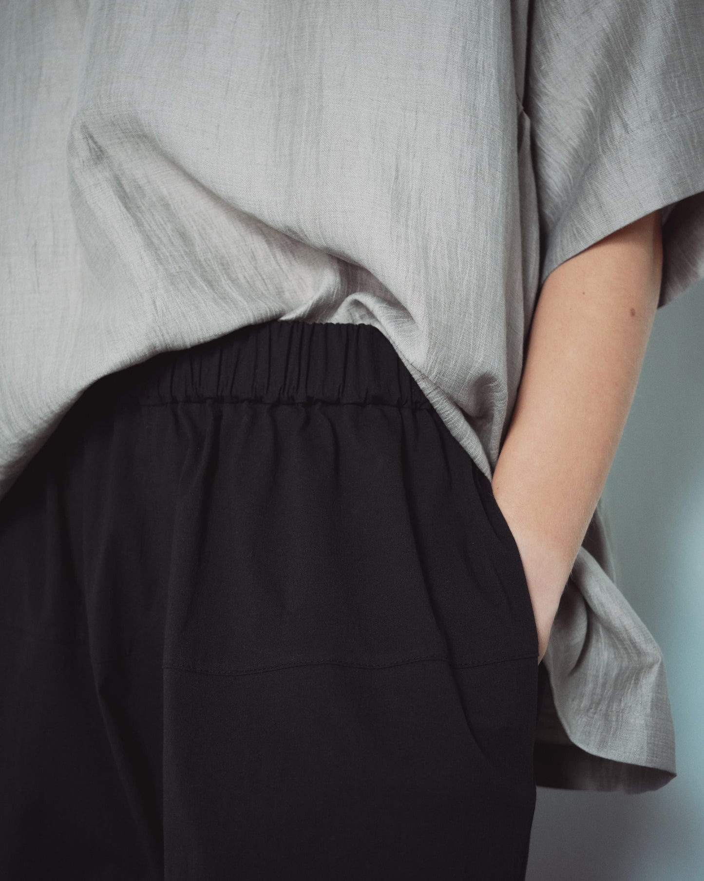 Black Back Pockets Pants