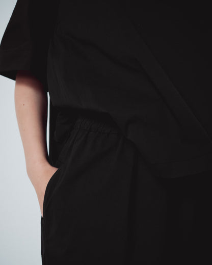 Black Collarless Shirts