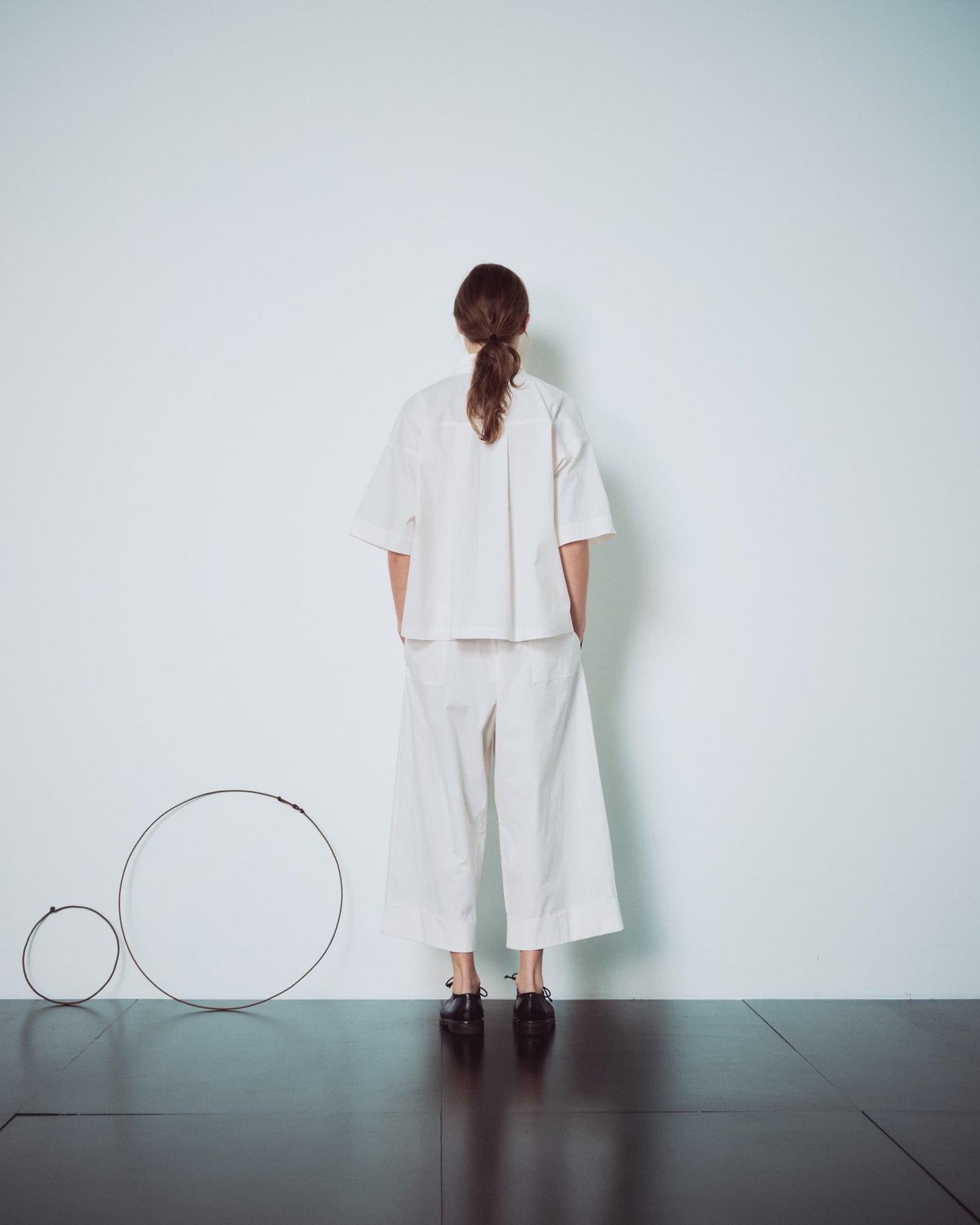 Cream White Collar Shirts