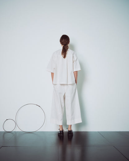 Cream White Collar Shirts