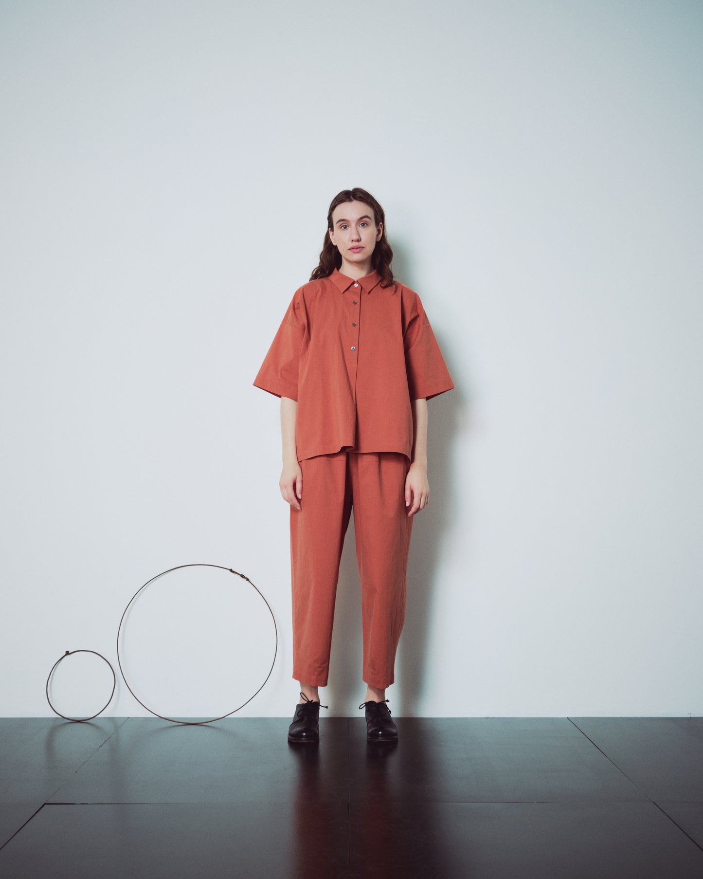 Coral Back Pockets Pants