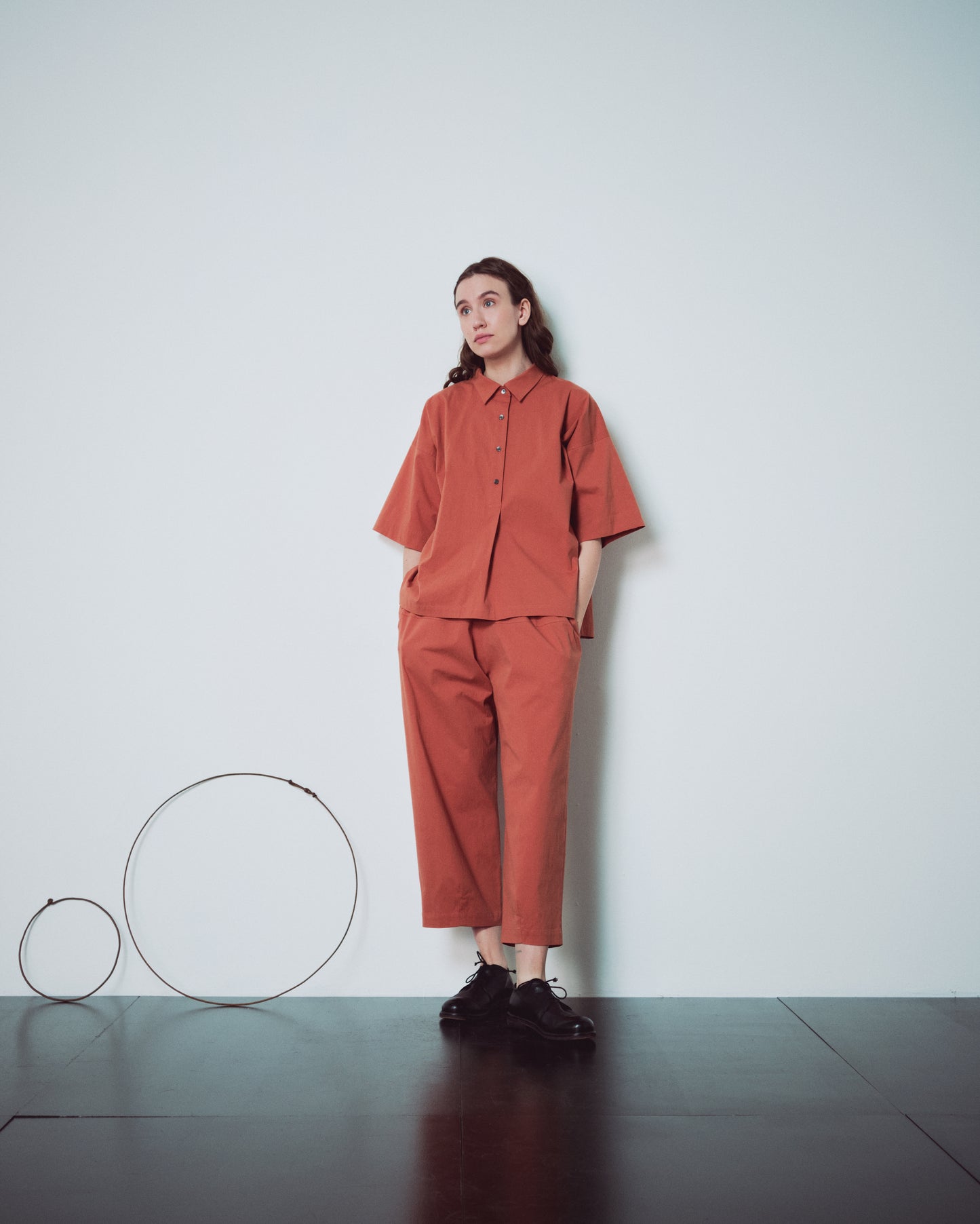 Coral Back Pockets Pants