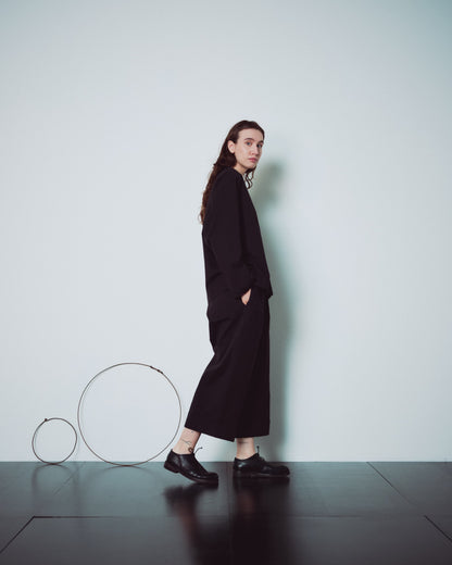 Black Collarless Shirts