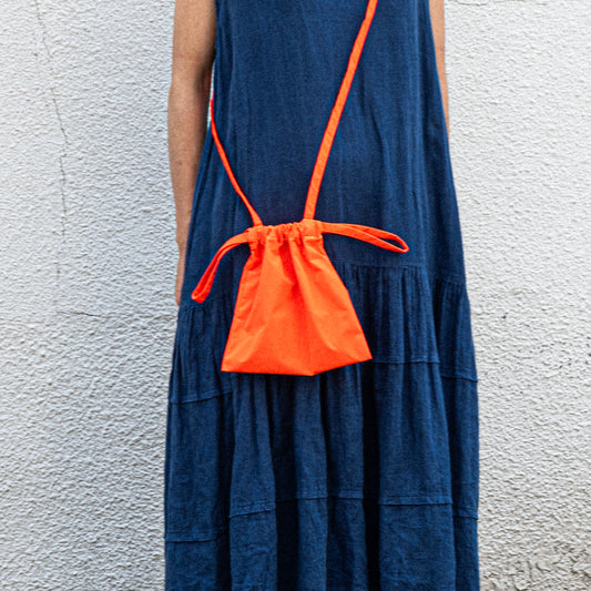Drawstring Bag with Strap XS 22 Neon Orange
