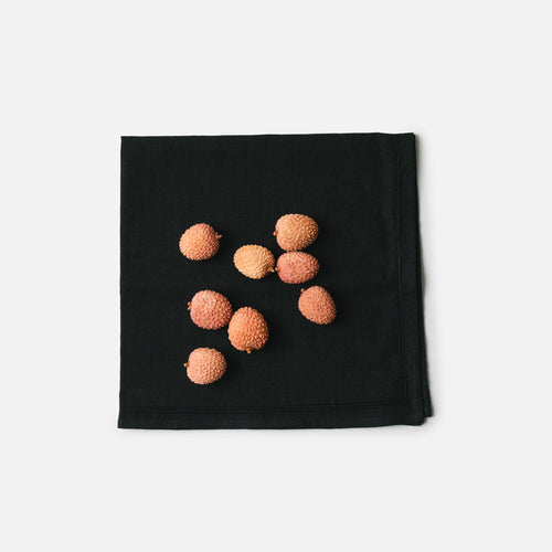 Ribbon-frame handkerchief | Black